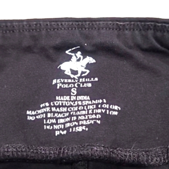 ⭐️ Beverly Hills Polo Club Size Small Black Leggings - Picture 2 of 10
